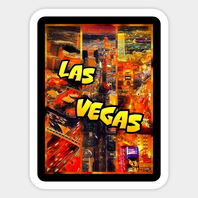 Las Vegas Sticker by d1a2n3i4l5